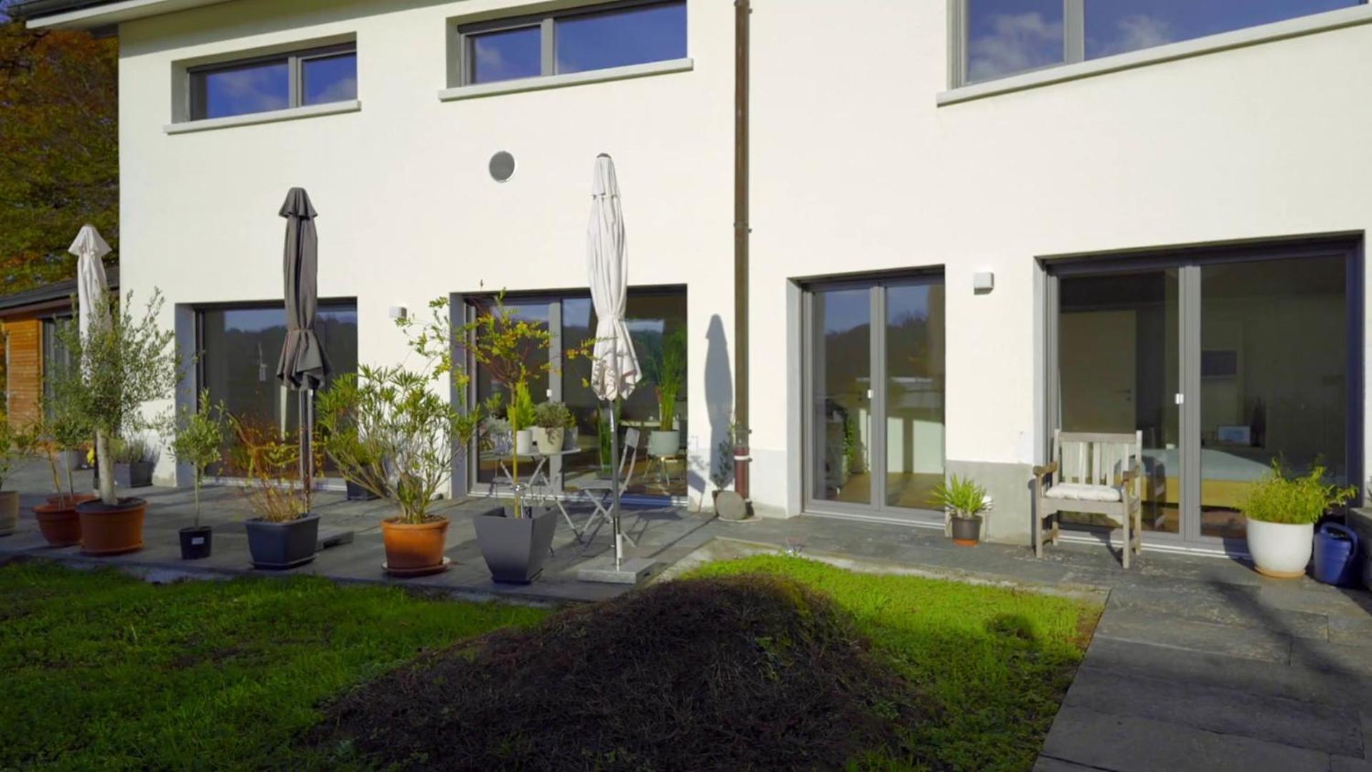 Gartenwohnung Im Modernen Stil Unterkulm Exterior foto