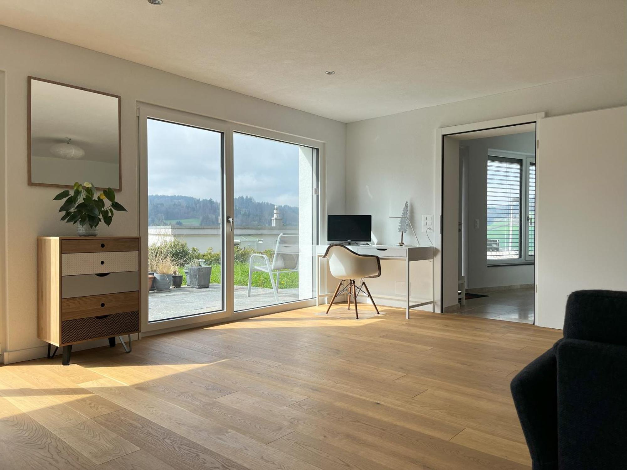 Gartenwohnung Im Modernen Stil Unterkulm Exterior foto