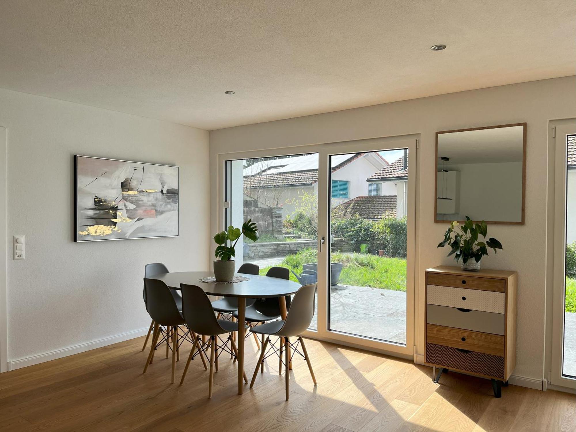 Gartenwohnung Im Modernen Stil Unterkulm Exterior foto