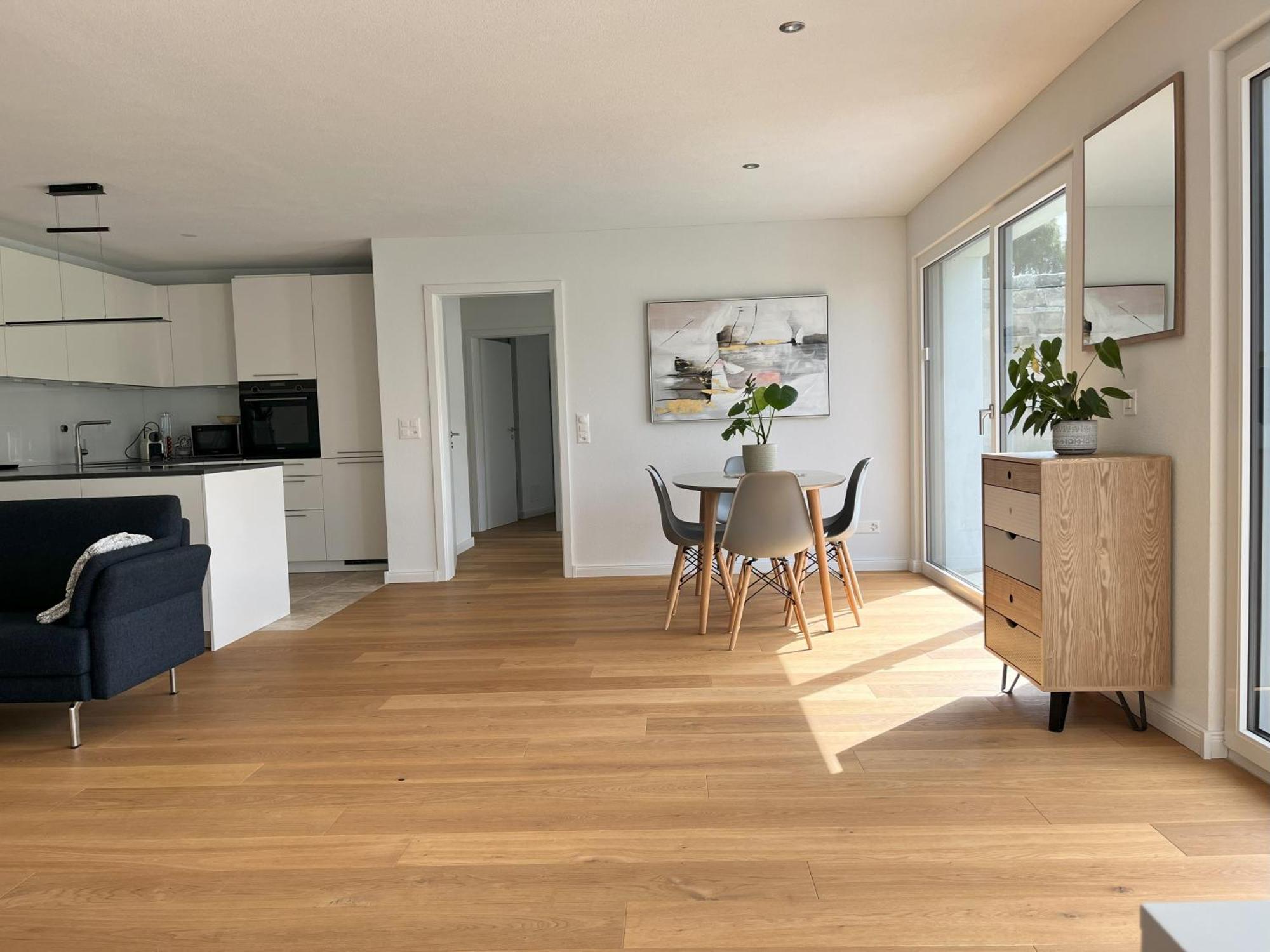Gartenwohnung Im Modernen Stil Unterkulm Exterior foto